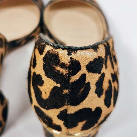 Cole Haan Women's 7 1/2B Leopard Chunky Heel Shoes - Picture 4 of 15